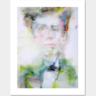 ARTHUR RIMBAUD watercolor portrait .2 Posters and Art